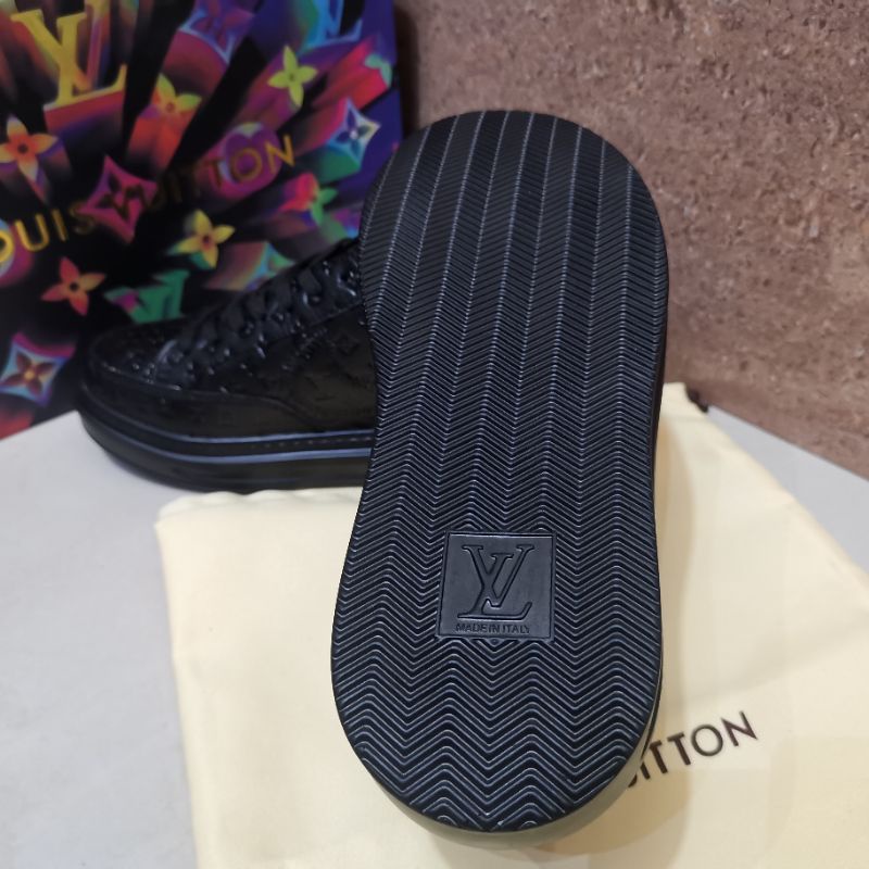 lv shoes men run away sepatu pria branded mirror p1shoes hitam kets cowok