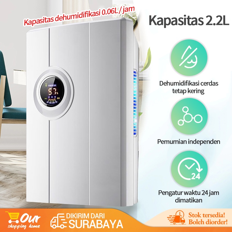 Rumah tangga Dehumidifier Ruangan / Smart Dehumidifier 2.5L / dehumidifier senyap