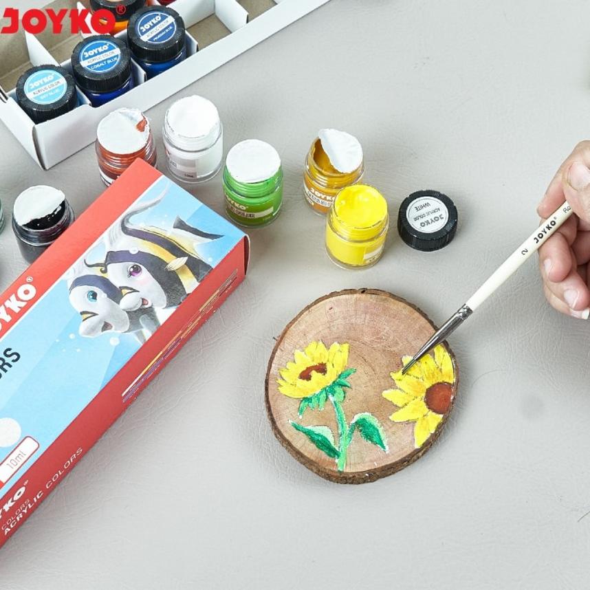 

Terlaris.. Acrylic Color Set Cat Aklirik JOYKO 12warna ACC-10ml/Cat Lukis Aklirik IWT