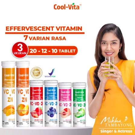 Cool Vita Effervescent Tablet Vitamin C, D &amp; Zinc 10+2's | coolvita