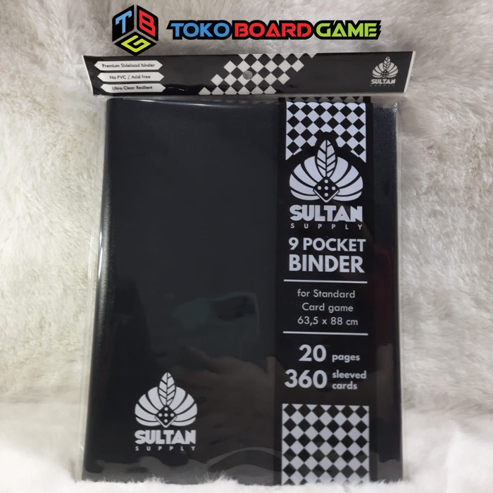 

TERBARU Sultan Supply Card Album 9 Pocket Binder - Black Code 3947