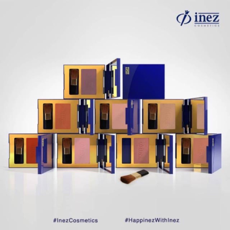 Inez Color Contour Plus Blusher With Brush 6GR
