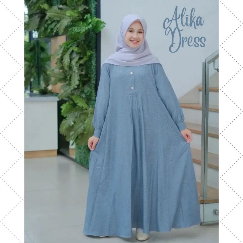BAJU GAMIS MUSLIMAH ANAK REMAJA MODEL POLOS ALIKA DRESS KIDS GAMIS ANAK TANGGUNG/GAMIS ANAK PEREMPUAN/BAJU MUSLIM ANAK/GAMIS ANAK TERBARU/FASHION ANAK KEKINIAN/PAKAIAN ANAK MUSLIM/GAMIS ANAK PEREMPUAN TANGGUNG/GAMIS ANAK VIRAL