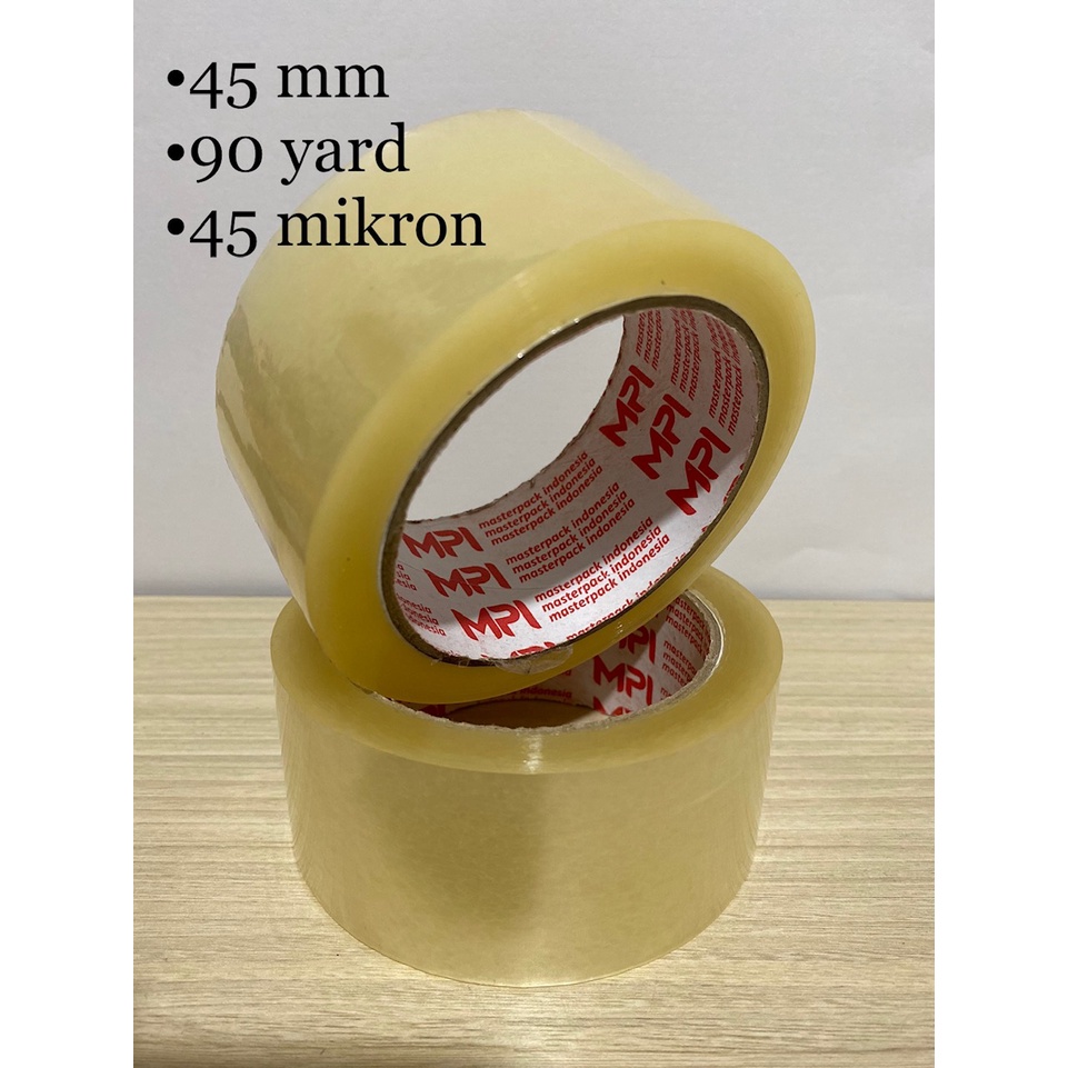 

MPI Lakban Bening - Fragile Ekomonis 45 x 90 - 100 YARD MURAH Bagus Berkualitas Tidak Mudah Putus