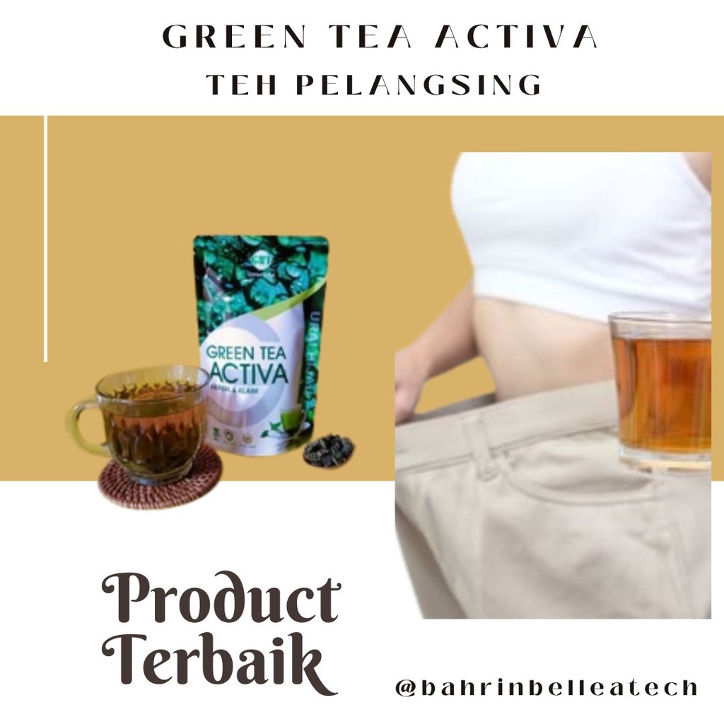 

Teh Pelangsing herbal GREEN TEA ACTIVA / TEH PENURUN BERAT BADAN GREEN TEA ACTIVA MAMPU KECILKAN PERUT BUNCIT, PIPI CHUBY, PAHA LEBAR