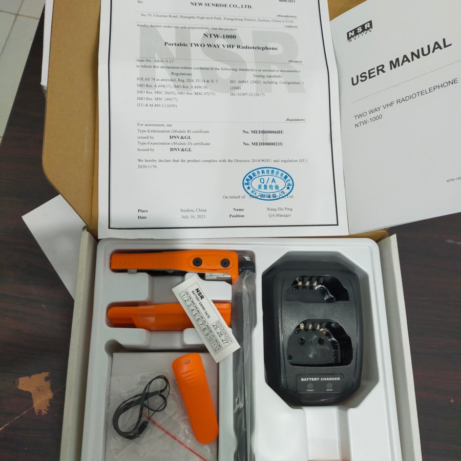 GMDSS Portable VHF Radio NSR