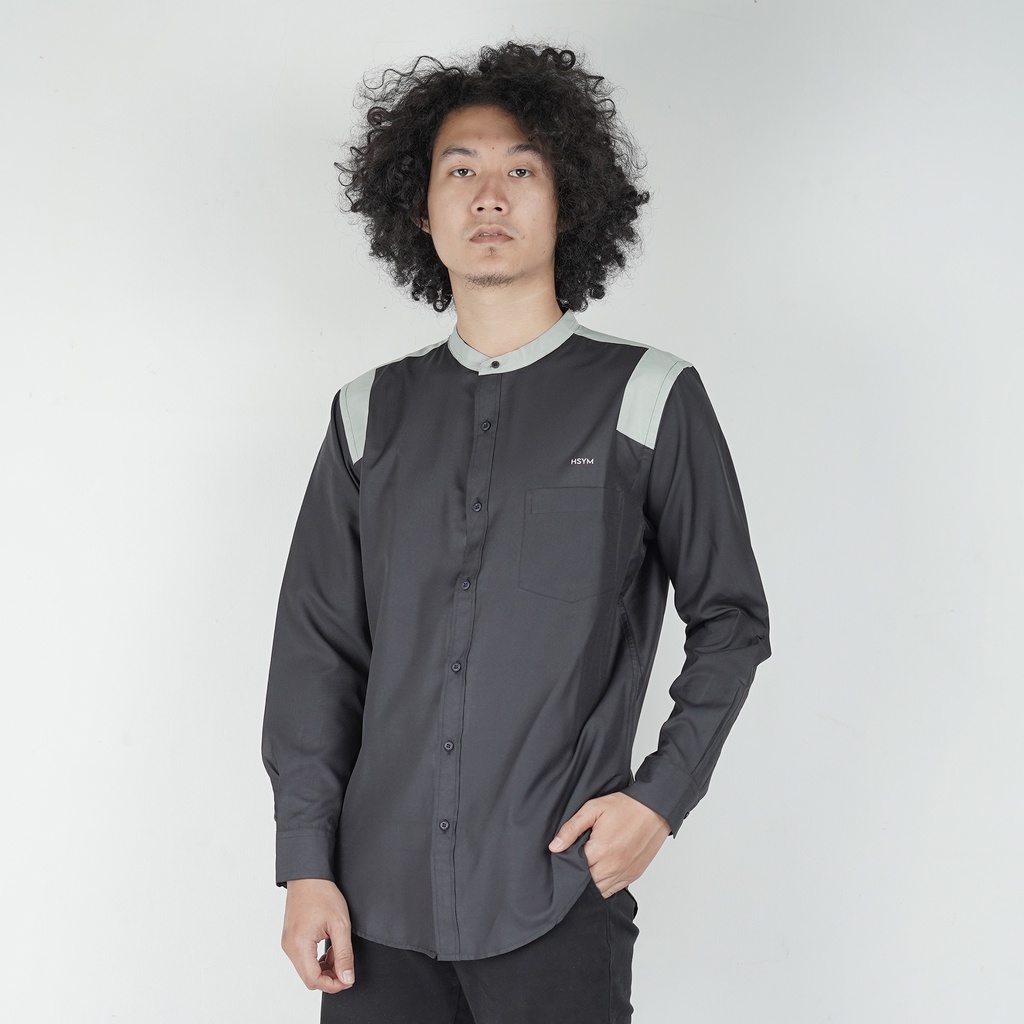 Hisyam Kemeja Pria Koko Panjang  Daiva