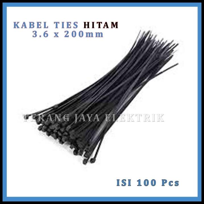 

Kabel Ties / Kabel Tis / Cable Tie / Pengikat Kabel 3,6 X 300 Hitam