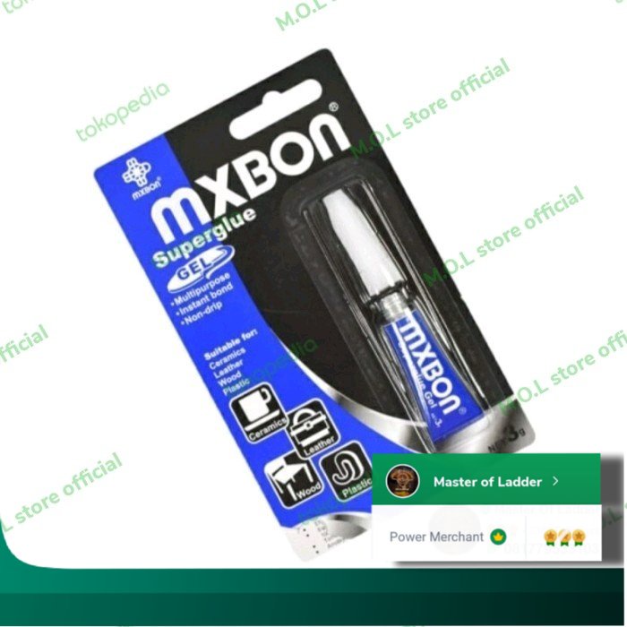 

A12 Mxbon Lem Super Glue 3 Ml - Transparan