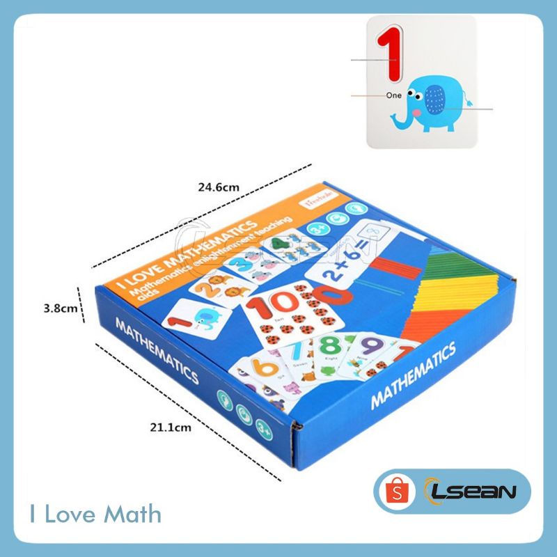 MAINAN EDUKASI MATEMATIKA BELAJAR BERHITUNG ANAK | I LOVE MATHEMATICS