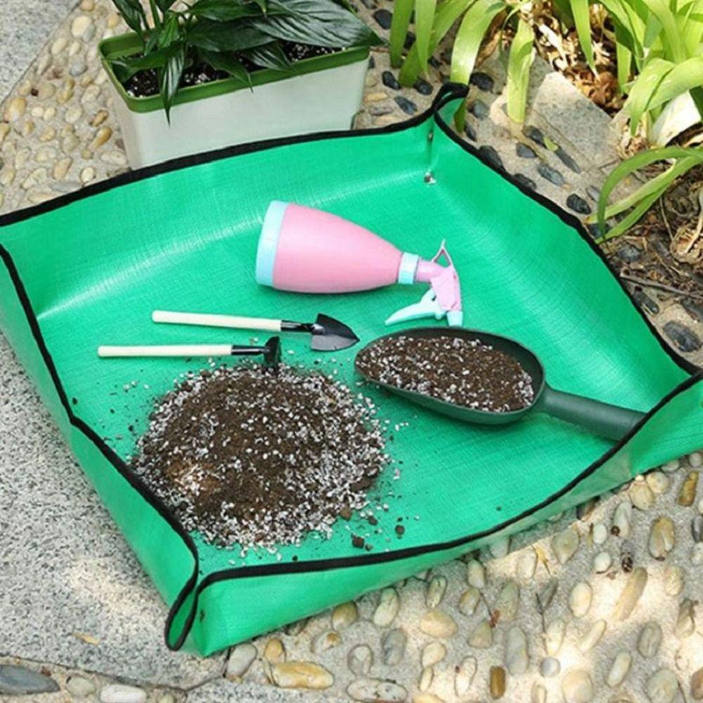 Agustinina Keranjang Liner Lipat Terpal Set Bunga Sukulen Indoor Untuk Berkebun Pot Bunga