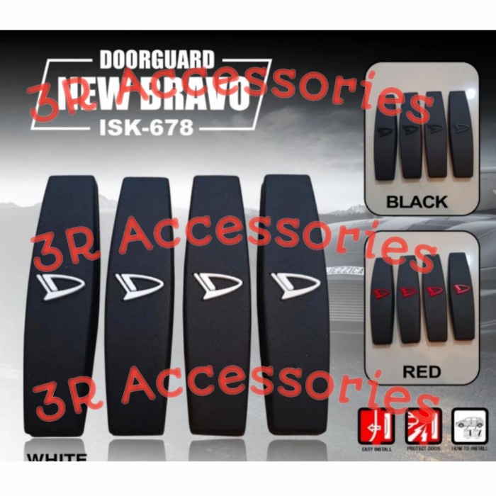 Door Guard Logo Daihatsu - Logo putih