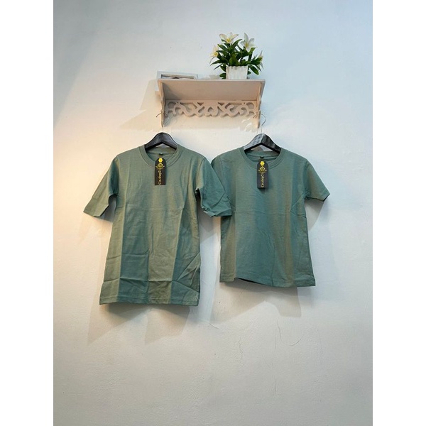 KAOS OVERSIZED POLOS COUPLE KELUARGA MOM DAD &amp; KIDS/KAOS TUNIK POLOS OVERSIZE COMBED LENGAN 7/8