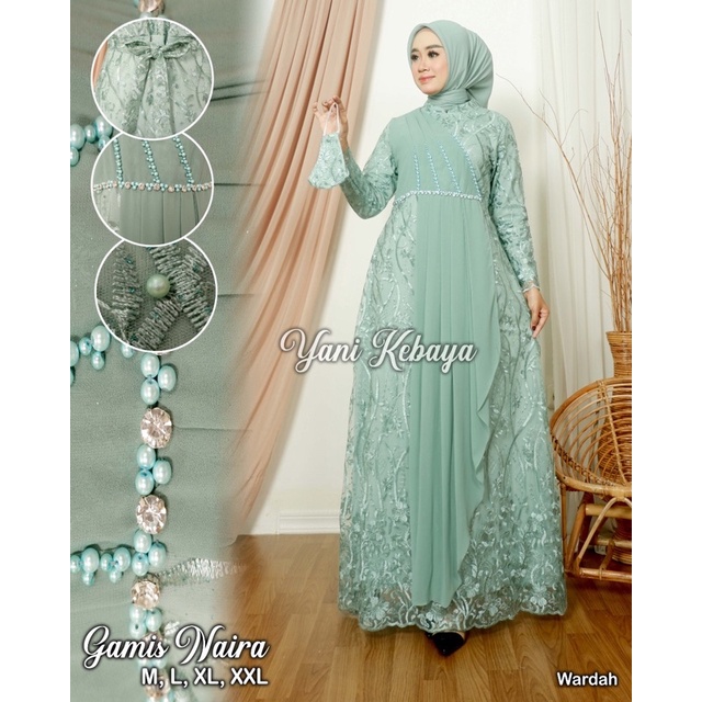 KEBAYA GAMIS NAYLA DREE / SAVANA DRESS / GAMIS TILLE BORDIR / GAMIS PESTA MODERN / GAMIS KONDANGAN P