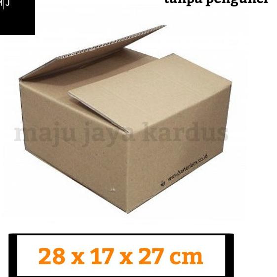 

⇉ Bijian/ 1 pcs Kardus Polos Karton Kardus Kotak Kardus Dus 28x17x27 cm (st-16) れ