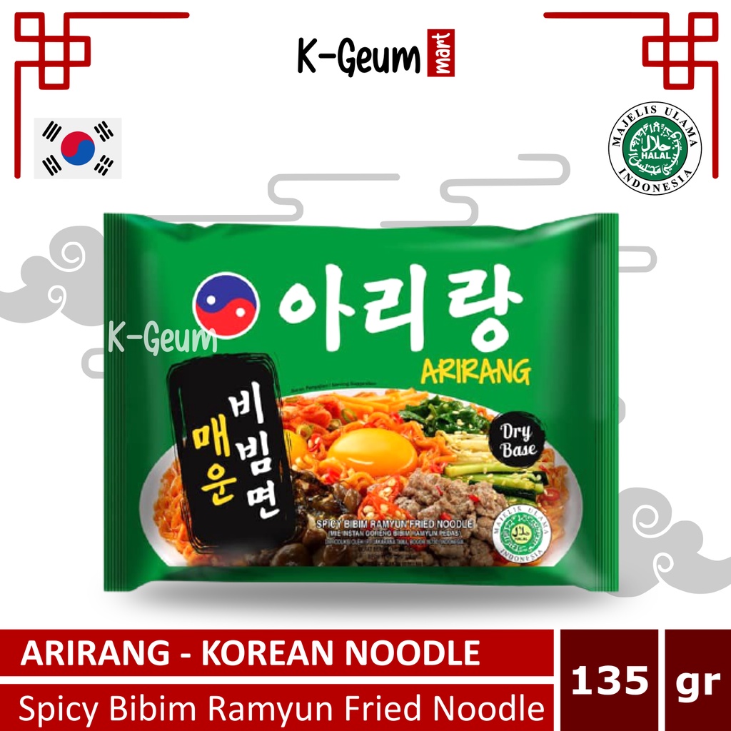 

ARIRANG Spicy Bibim Ramyun Korean Fried Noodle Halal MUI