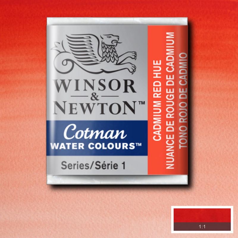 

COTMAN WATERCOLOUR HALF PAN CADMIUM RED HUE WINSOR & NEWTON