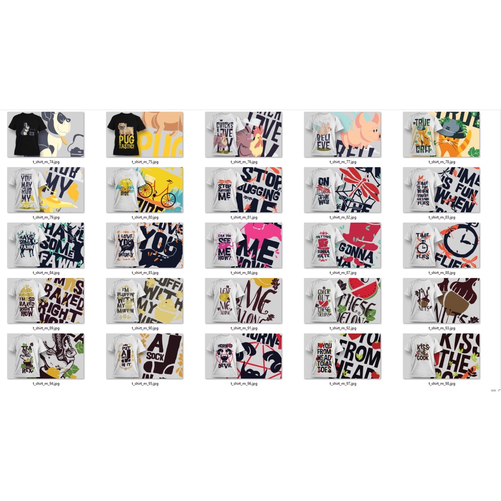 100 T-Shirt Limited Edition Full Pack V2