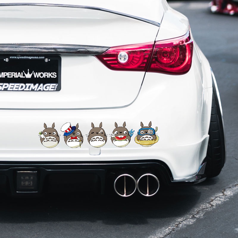 TETANGGA SAYA TOTORO Komik Miyazaki Hayao Stiker Kartun Stiker Bumper Jendela Pintu Mobil Sepeda Motor Goresan Penutup Stiker