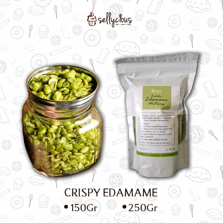 

Snack LEBARAN IDUL ADHA Crispy Edamame - Kedelai Edamame Matang 250Gr - DIET