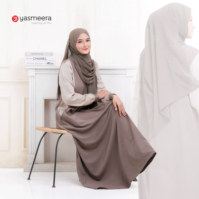 Zainab dress yasmeera gamis adem katun polos jumbo syari cantik murah pesta