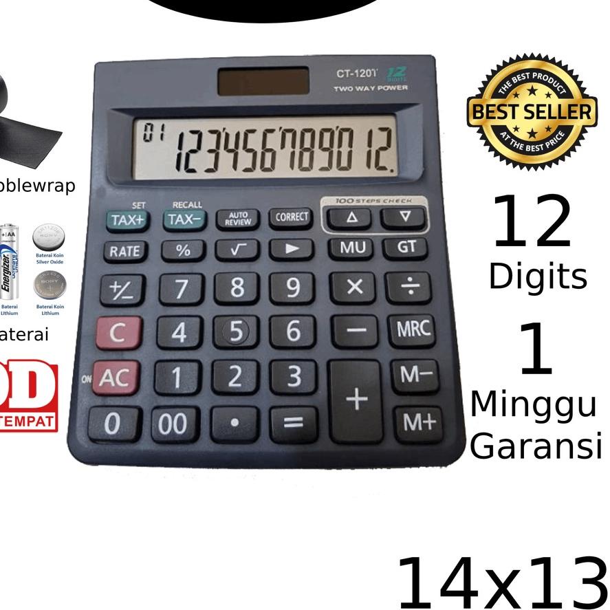 

Oke Price Kalkulator 120T 12 Digit - Calculator Check~