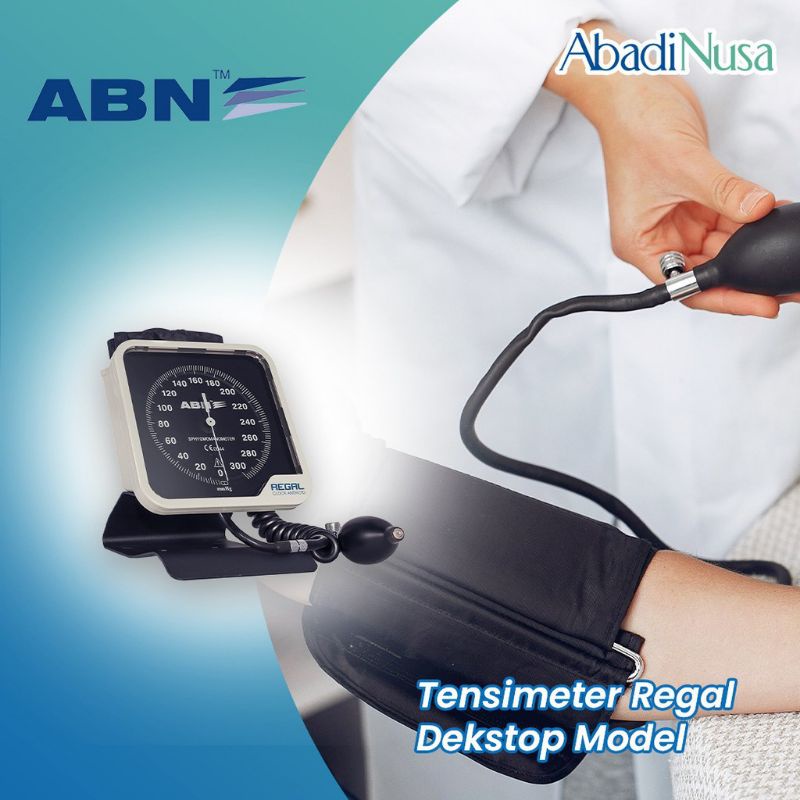 ABN Regal Desktop Model The Portable Clock Aneroid Sphygmomanometer Professional Series / Tensimeter Aneroid Type Meja ABN Regal