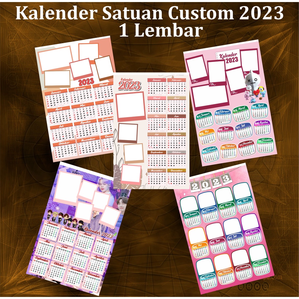 

Kalender Custom Satuan 1 Lembar
