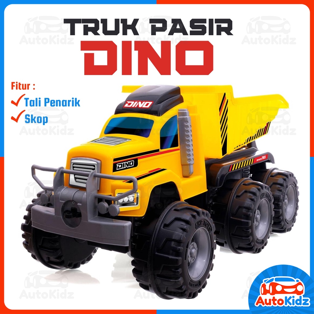 Mainan Anak Mobil Truk Pasir Super Jumbo Roda 6 Mobilan Plastik Dump Truck Kids SHP Toys AutoKidz