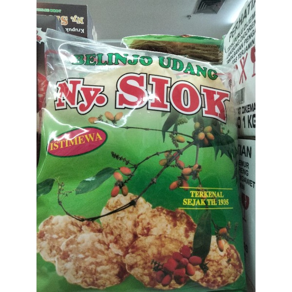 

Kerupuk Belinjo udang ny.siok 500gr