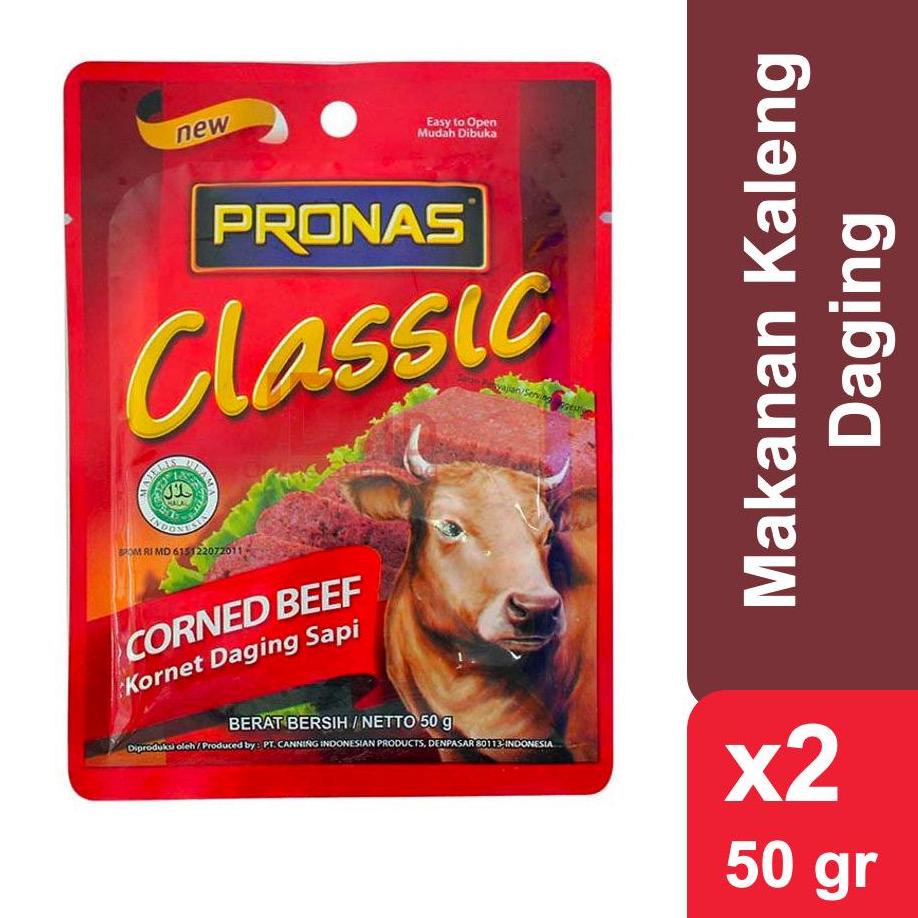 

♟ Pronas Kornet Daging Sapi Sachet 50 gr x 2 ゲ