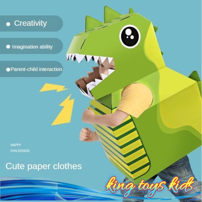 NEW / Kostum dinosaurus cardboard anak / kostum dinosaurus karton anak