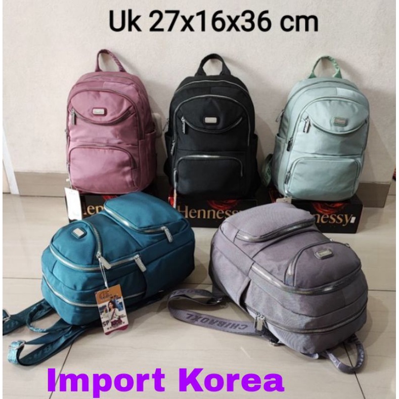 ORIGINAL Tas Ransel Chibao Wanita IMPORT KOREA Tebal Anti Air Elegan Design Terbaru