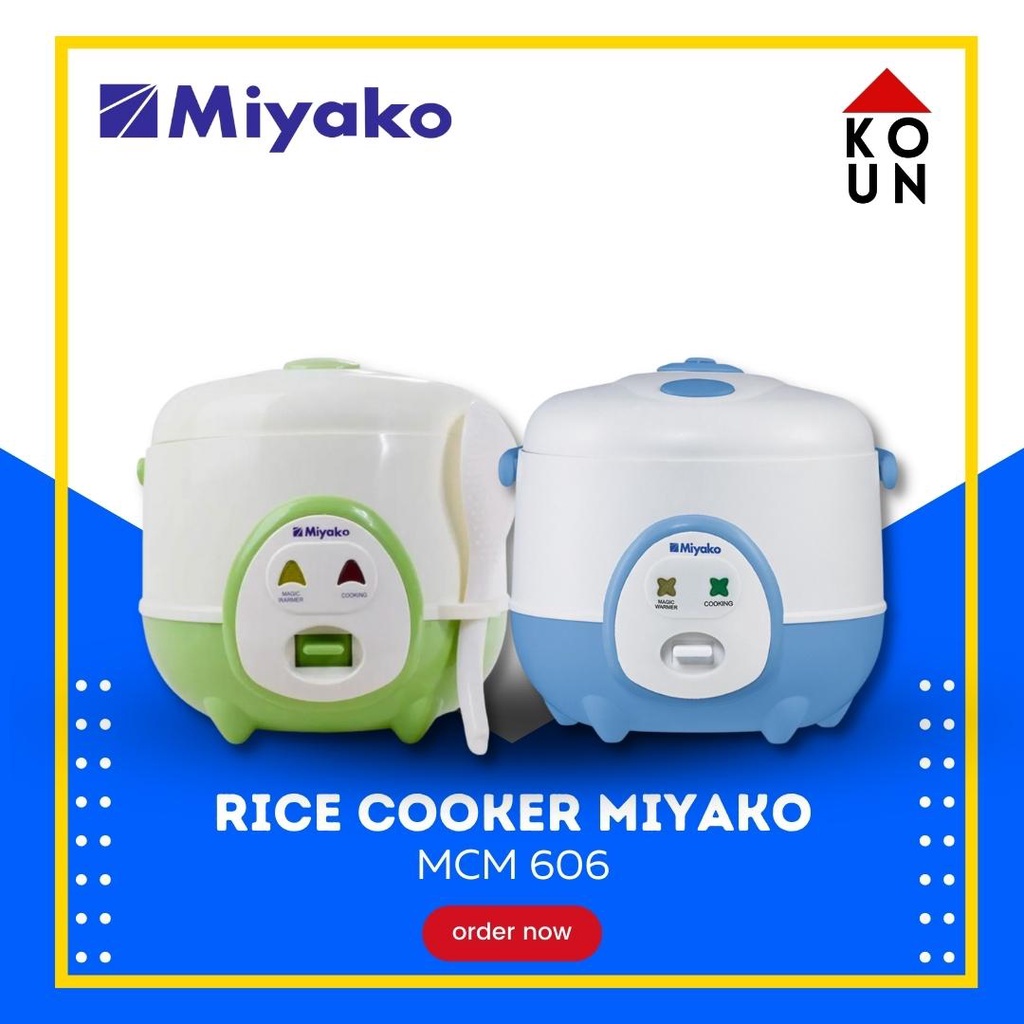 (COD READY) MAGIC COM / RICE COOKER MIYAKO MCM606 / MCM 606 / MCM-606 [0.6 LITER] (GARANSI RESMI) / 