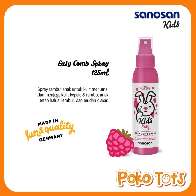 Sanosan Kids Easy Comb &amp; Spray 125ml spray Perawatan Rambut Anak WHS