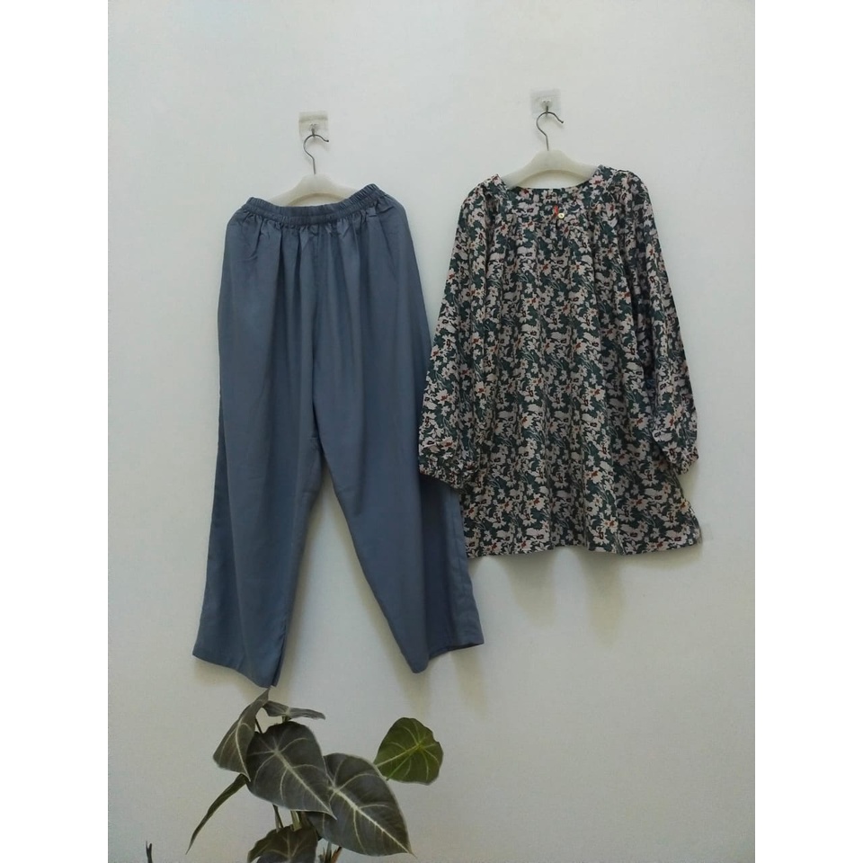 ￼SET WANITA BAHAN RAYON SABRINA MOTIF BUNGA /SET WANITA TERMURAH/STELAN WANITA TERBARU/TERMURAH/ONE 