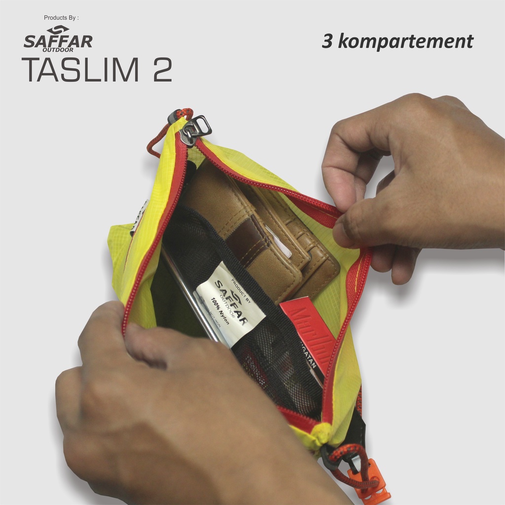 taslim 2 tas selempang ultralight saffaroutdoor - tas slempang pria wanita - tas slempang kece