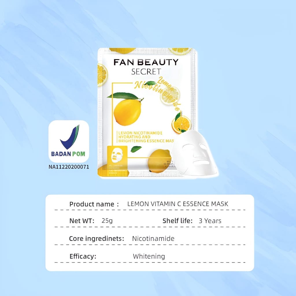 FAN BEAUTY SECRET FACIAL ESSENCE MASK SHEET MASKER WAJAH WHITENING MOISTURIZING SHEET MASK