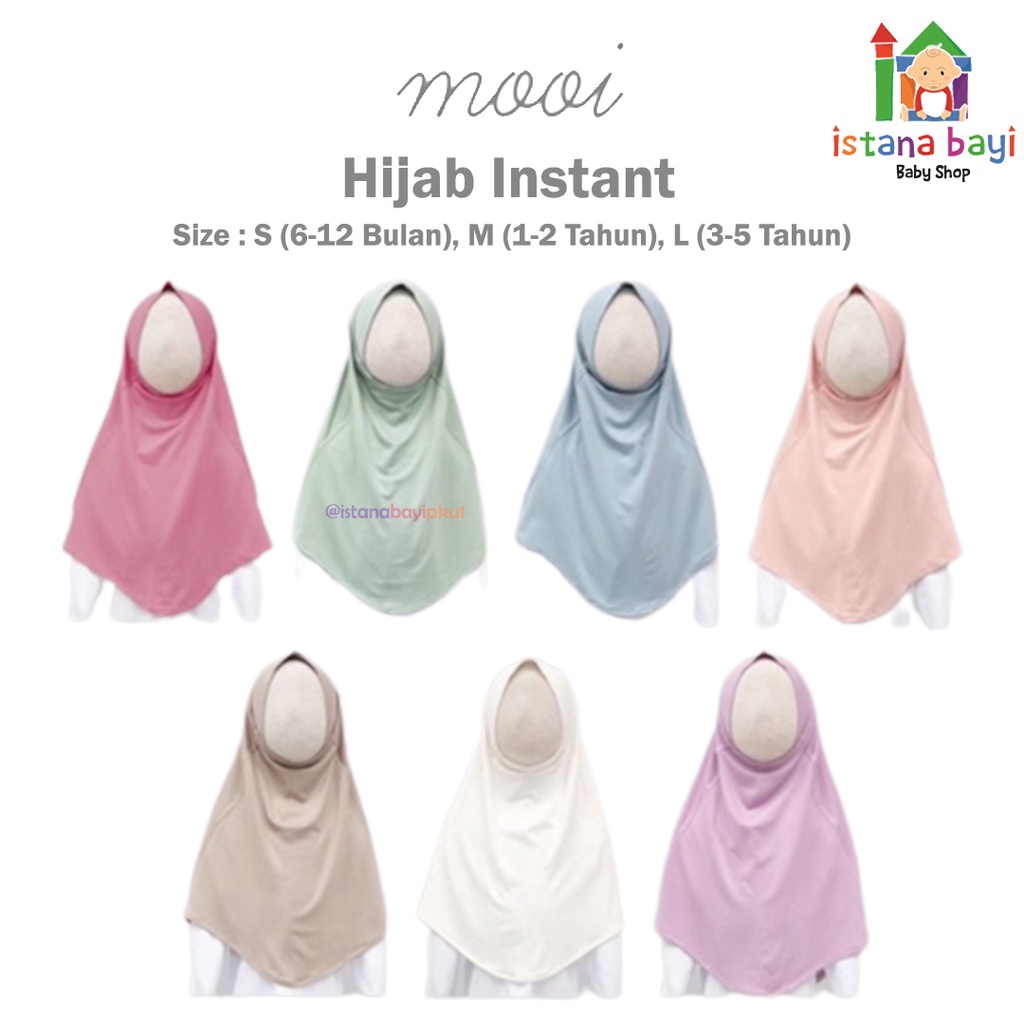 Mooi Hijab Instant SML/Hijab Anak- Baby Hijab - MOOI IED COLLECTION