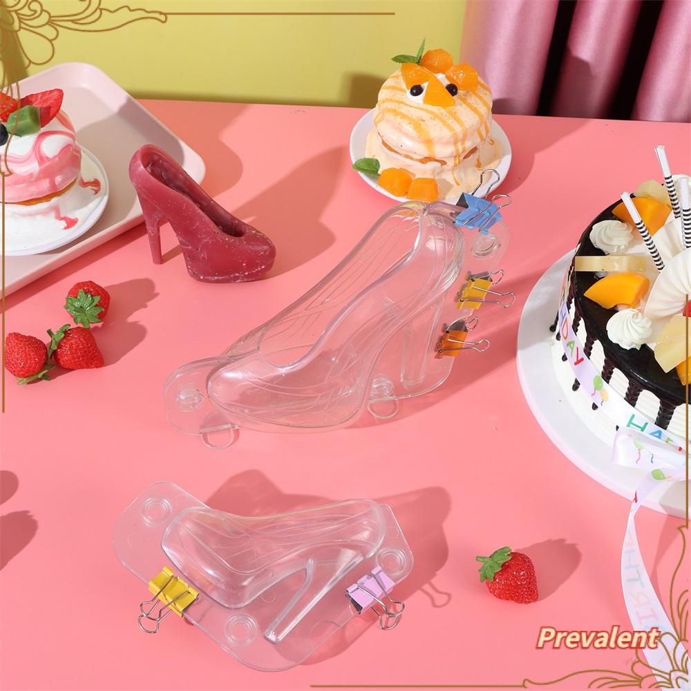 Preva Sepatu Tumit Tinggi Cetakan Permen Simulasi Baru Ukuran Kecil/Besar Dekorasi Kue