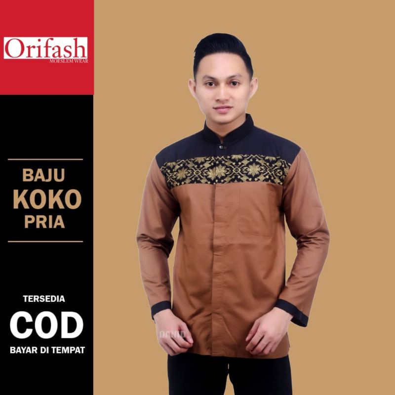 Koko syubbanul muslimin koko azzahir koko baju lengan panjang atasan koko pria