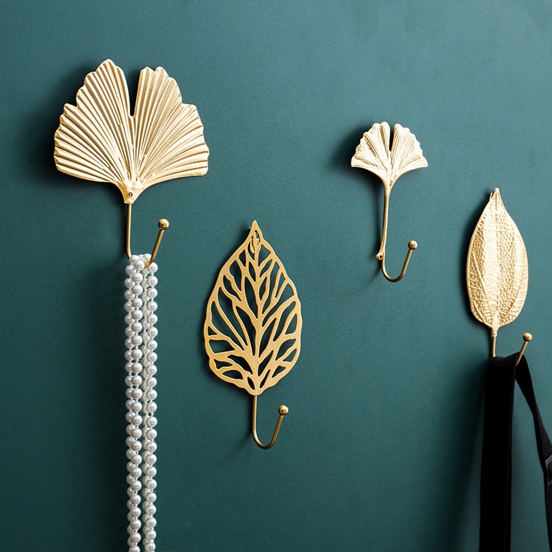 Triple W Gantungan Baju Gantungan Tempel Dinding Gantungan Dekorasi Dinding Daun Emas Wall Wall Decoration