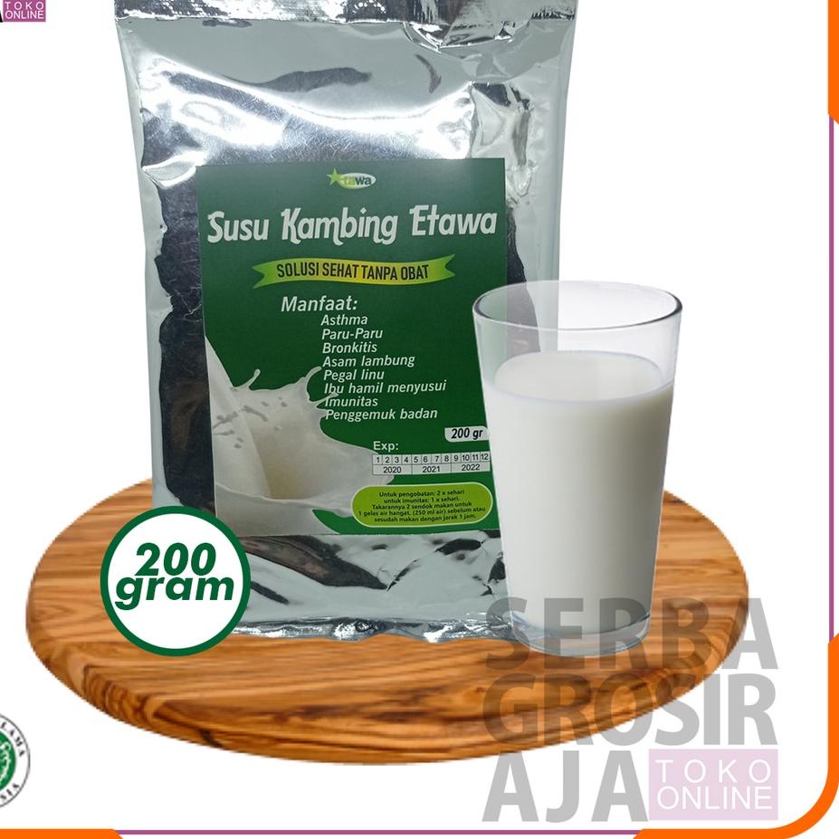 

Ready Stok Susu Kambing Etawa Original 200 / 100 gram Membersihkan Paru Paru mengobati Ashtma Bronkhistis Pegal Linu Gerd Asam Lambung dab Bagus Untuk Ibu Hamil menyusui dan Anak Anak Lebih Baik dari Susu Sapi