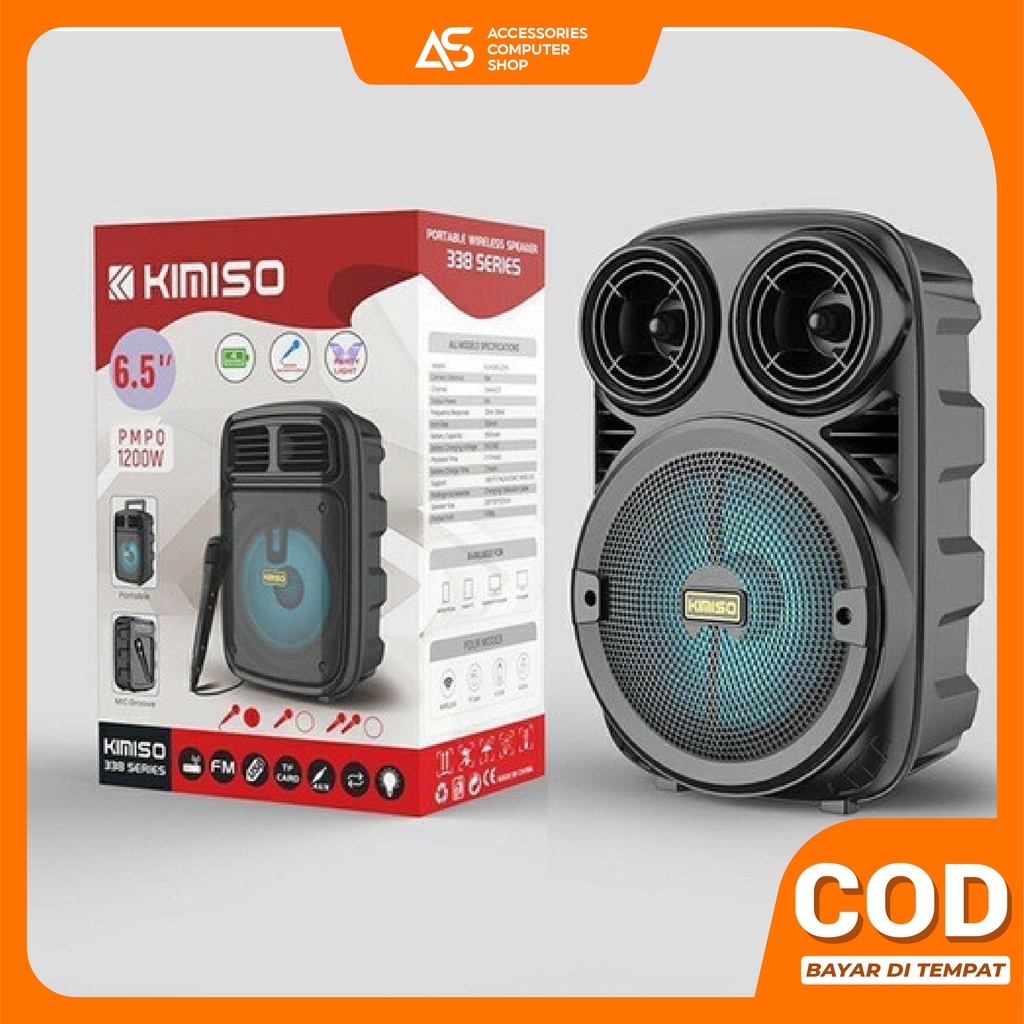 Speaker Aktif Bluetooth Karaoke Portable Plus Mic Super Bass XTM 3381 - ACS