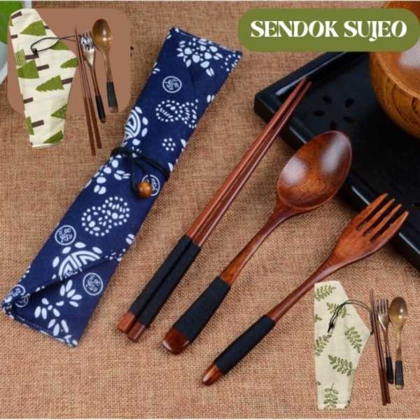 

Promo Sendok Sujeo Kayu Set Perlengkapan Makan Korea Sumpit Sendok Garpu - Sujeo Navy Limited