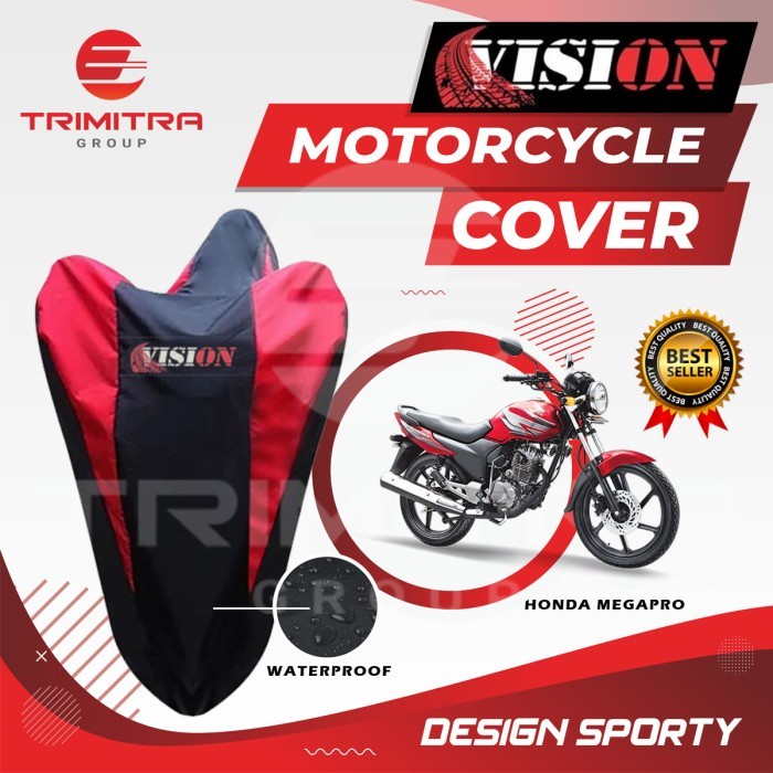 SARUNG MOTOR MEGAPRO/ COVER PENUTUP MOTOR WARNA WATERPROOF MERK VISION