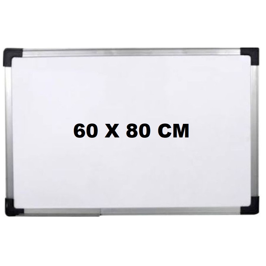 Papan Tulis Putih Gantung Whiteboard ukuran 60 X 80 cm