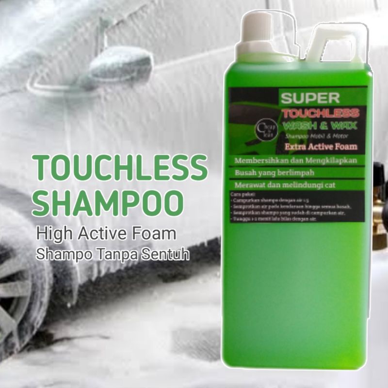 PAKET HEMAT SHAMPOO TOUCHLESS DAN PENGKILAP BODY MOBIL MOTOR