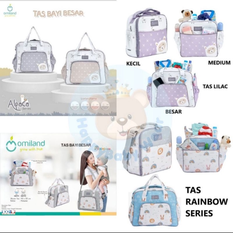 Tas Bayi "OMILAND" alpaca/rainbow series