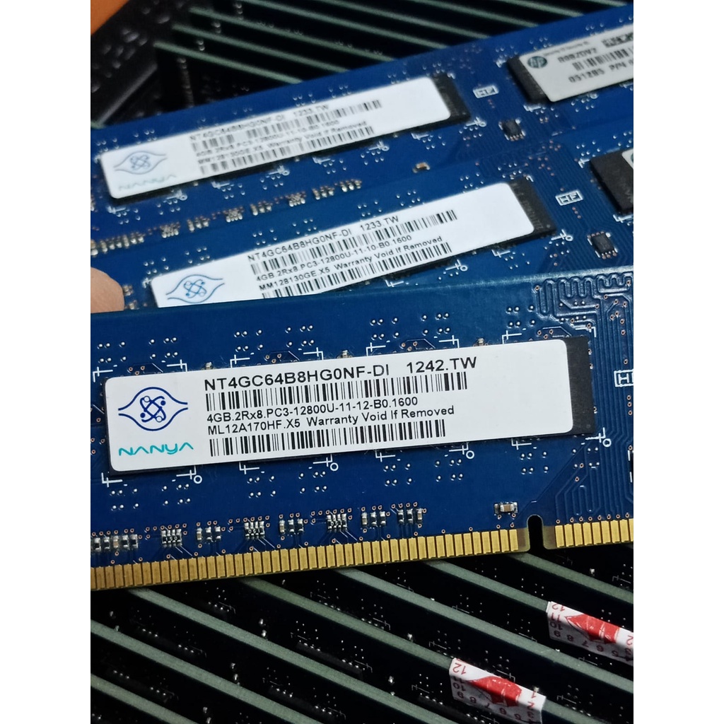 MEMORY RAM PC DDR3 4GB PC 10600U/PC 12800U, SAMSUNG, HYNIX, KINGSTONE, MTI KHUSUS PC BIASA